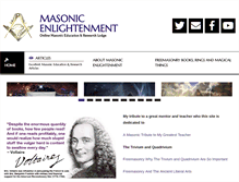 Tablet Screenshot of masonicenlightenment.com